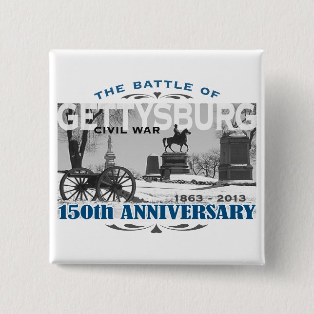 Gettysburg Battle 150 Anniversary Button (Front)