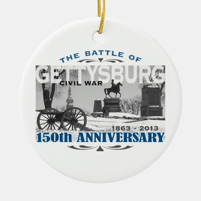 Gettysburg Battle 150 Anniversary Christmas Ornaments