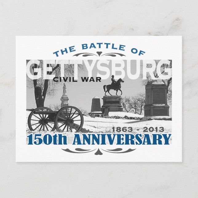 Gettysburg Battle 150 Anniversary Postcard (Front)