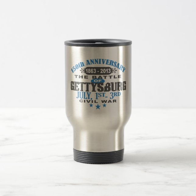Gettysburg Battle 150 Anniversary Travel Mug (Center)