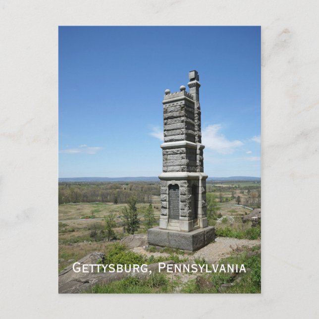 Gettysburg Battlefield in Pennsylvania Postcard (Front)