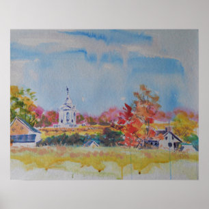 Gettysburg Battlefield Landscape / Larry Lerew Poster