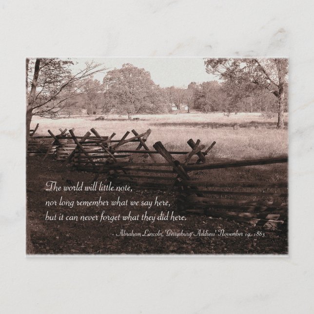 Gettysburg - Battlefield Postcard #2 (Front)