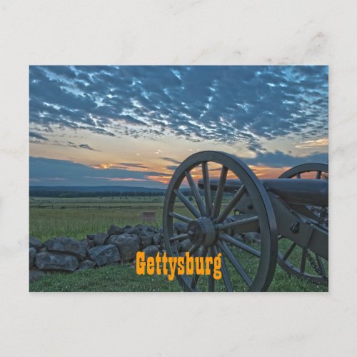 Gettysburg Cannon II Postcard