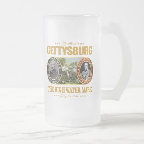 Gettysburg FH2 Frosted Glass Beer Mug
