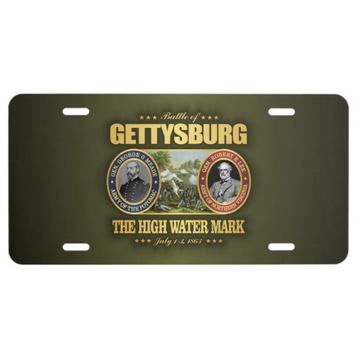 Gettysburg FH2 License Plate