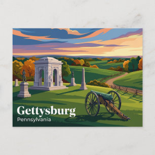 Gettysburg National Military Park USA Postcard