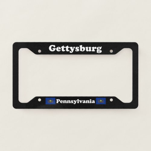 Gettysburg PA _ LPF License Plate Frame
