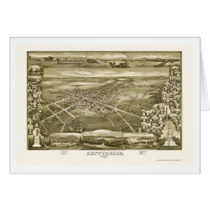 Gettysburg, PA Panoramic Map - 1888
