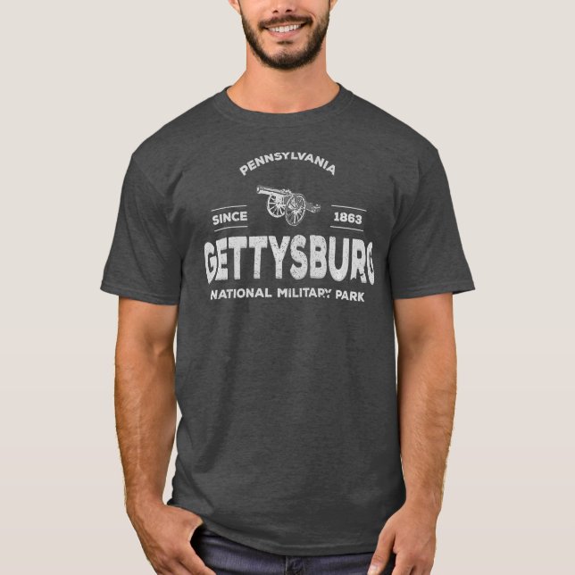Gettysburg Park 1863 National Military Park T-Shirt (Front)