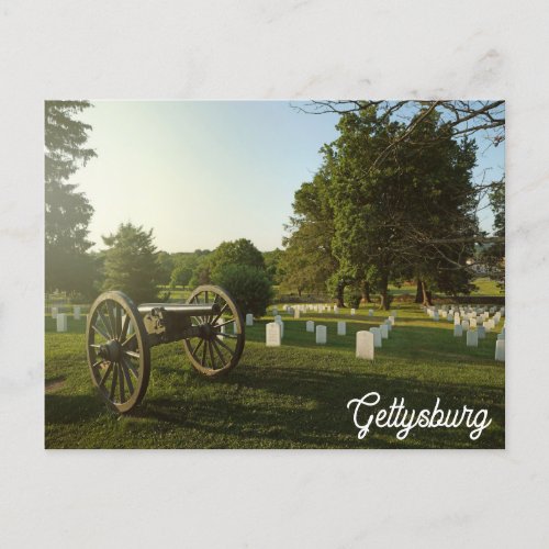 Gettysburg Pennsylvania Civil War Cemetery Postcard
