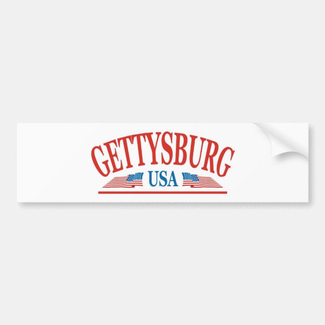 Gettysburg Pennsylvania USA Bumper Sticker (Front)