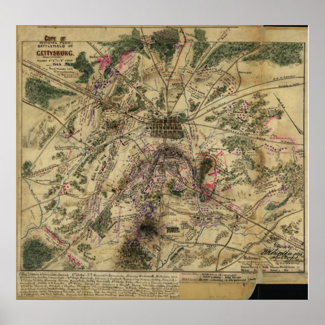 Gettysburg Plan Poster (Front)