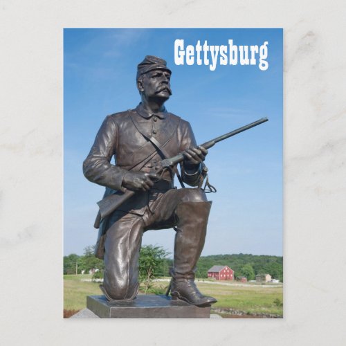 Gettysburg Statue II Postcard