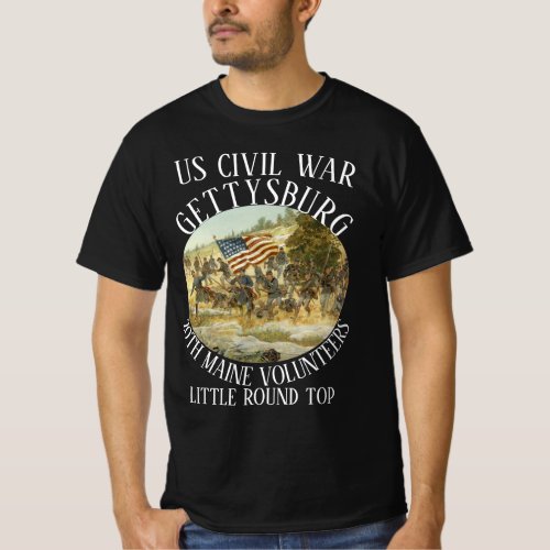 GETTYSBURG US CIVIL WAR 20TH MAINE VOLUNTEERS T_Shirt