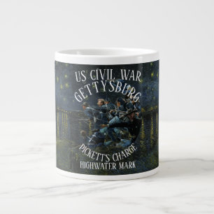 GETTYSBURG US CIVIL WAR PICKETT'S CHARGE GIANT COFFEE MUG