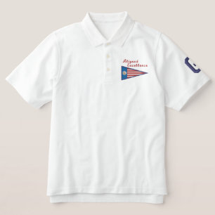 GEUEE Flag Series: America Embroidered Polo Shirt