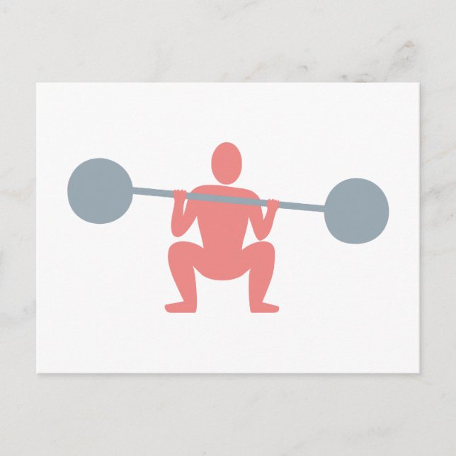 Gewichtheber weightlifter postcard (Front)
