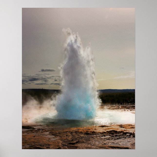 Geyser Iceland Photo Poster (Front)