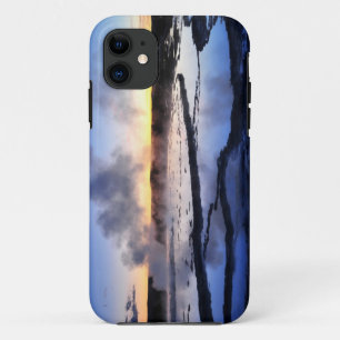 Geyser Smoke at Sunset iPhone 11 Case