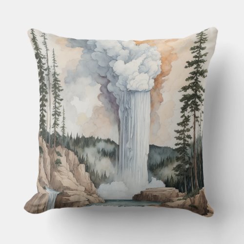 Geyser  throw pillow