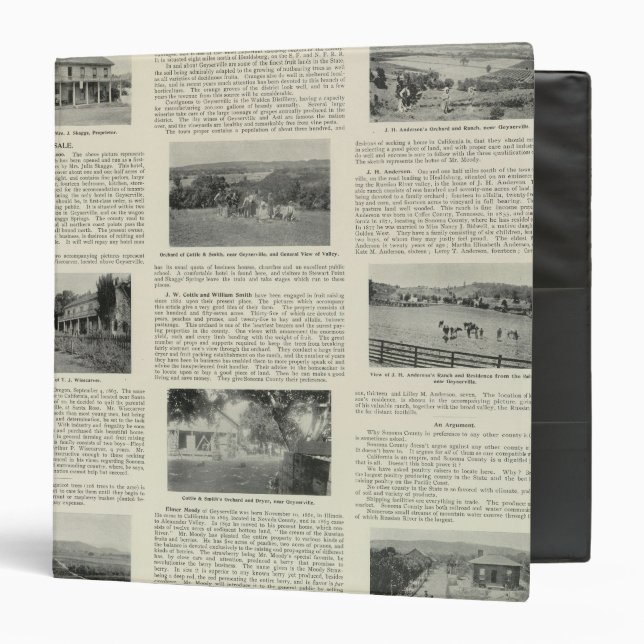 Geyserville, California Binder (Front/Inside)