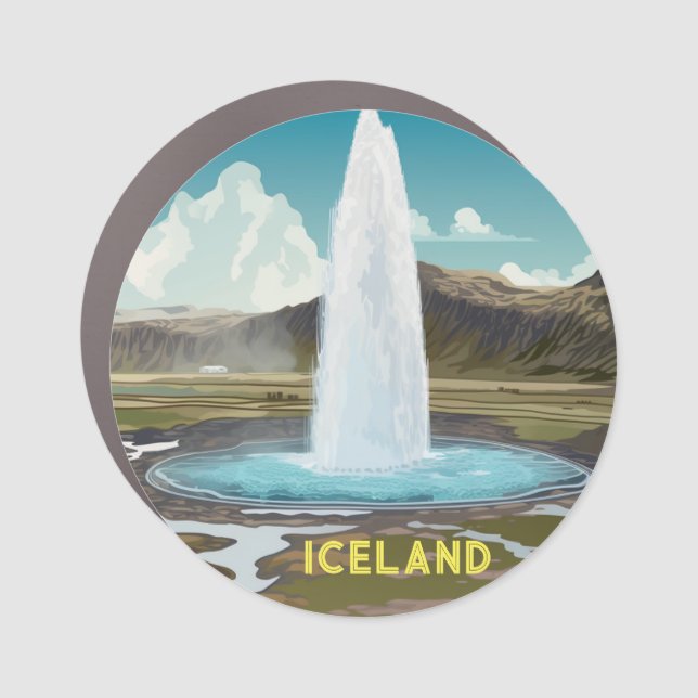 geysir car magnet (Front)