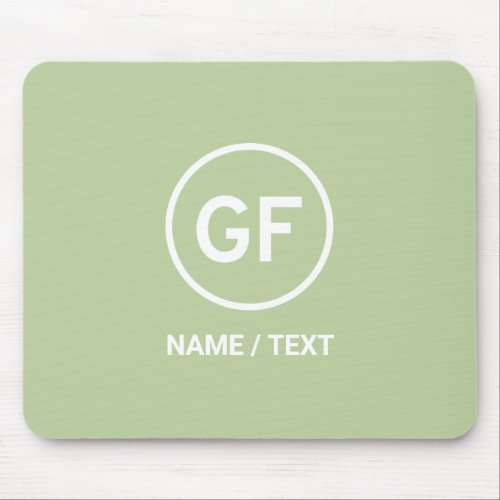 GF for Gluten free food logo branding customized  Mouse Pad