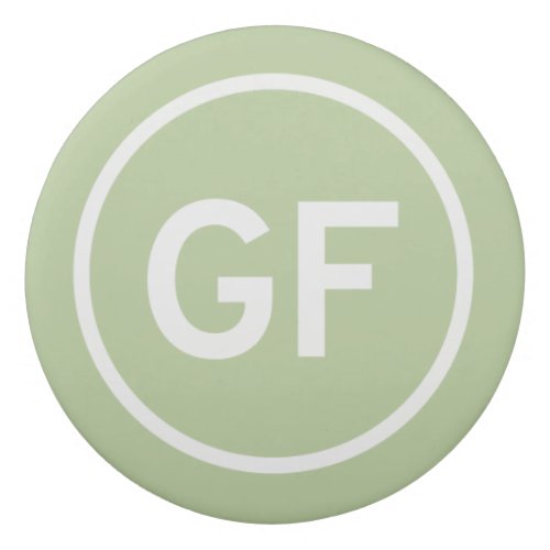 GF for Gluten free food logo branding personalized Eraser