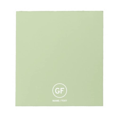 GF for Gluten free food logo branding personalized Notepad