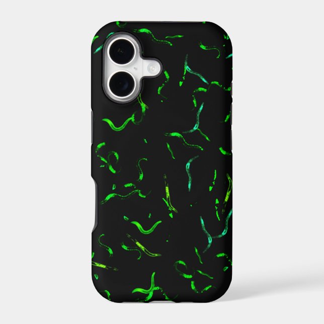 gfp worms Case-Mate iPhone case (Back)