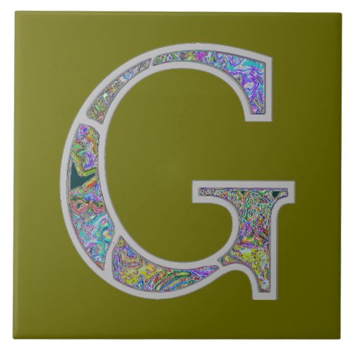 Gg Illuminated Monogram Tile