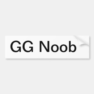 GG Noob Bumper Sticker
