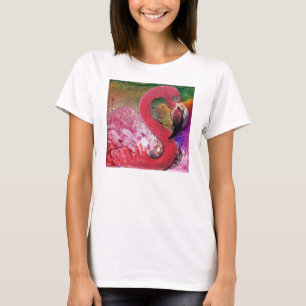 GGs Pretty in Pink Flamingo Design T-Shirt