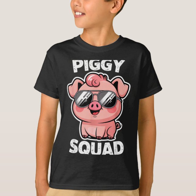 Ggy Squad G Wearing Sungles As Animal Funny Farmer T-Shirt (Front)