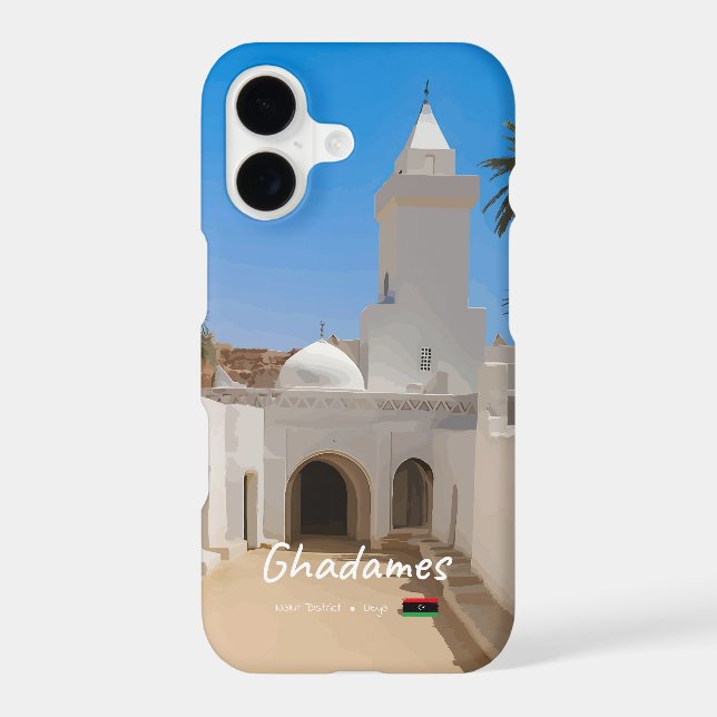 Ghadames, Libya - White Mosque Iphone Case (Back)