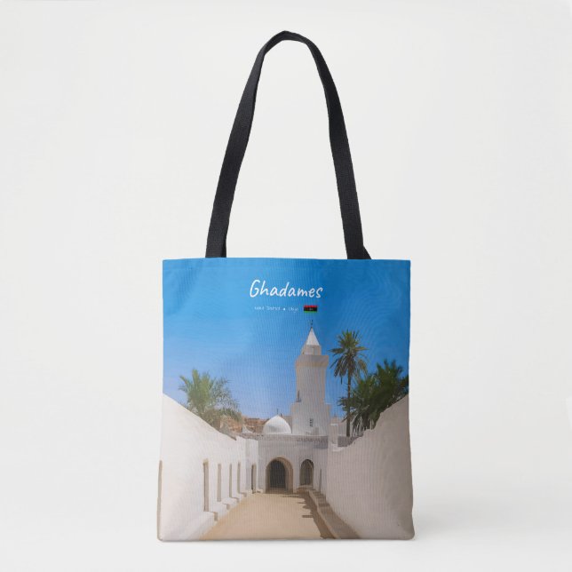 Ghadames, Libya - White Mosque Tote Bag (Front)