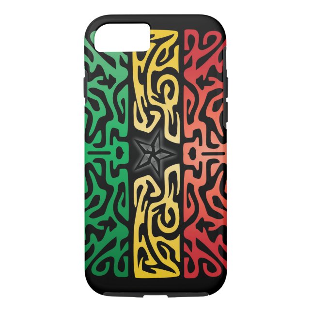 Ghana Abstract Case-Mate iPhone Case (Back)