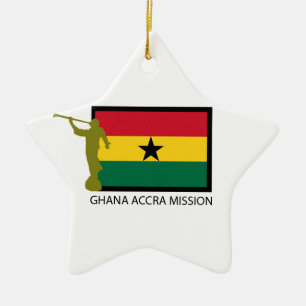 GHANA ACCRA MISSION LDS CTR CERAMIC ORNAMENT