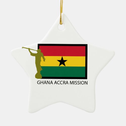 GHANA ACCRA MISSION LDS CTR CERAMIC ORNAMENT