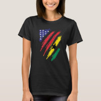 Ghana American Grown Flag USA Patriot Heritage Mon
