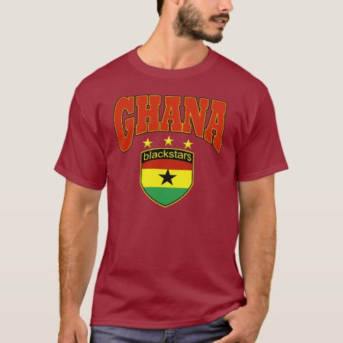 Ghana Black stars football design T_Shirt