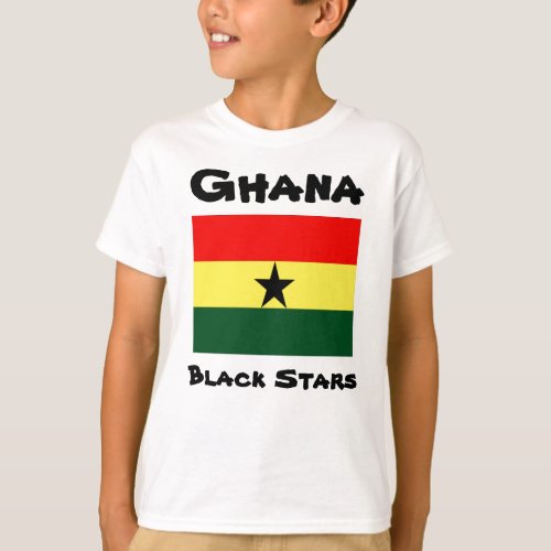 Ghana black stars kids t_shirts