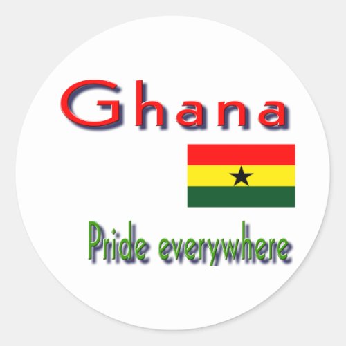 Ghana Classic Round Sticker