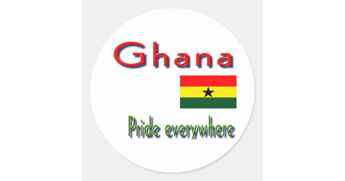 Ghana Classic Round Sticker | Zazzle.com