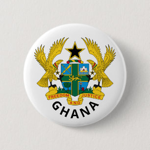 Ghana coat of arms button