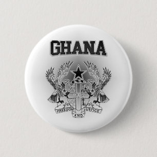 Ghana Coat of Arms Button