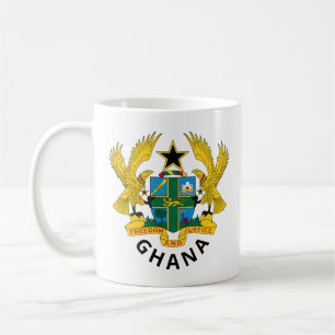 Ghana coat of arms coffee mug