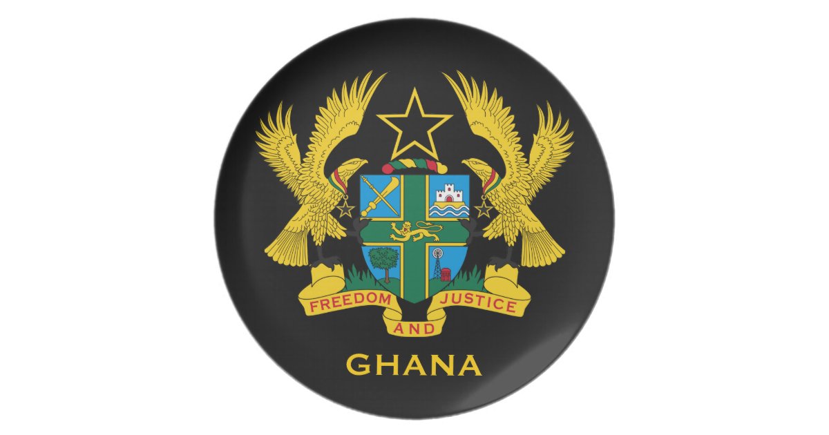 Ghana* Coat of Arms Collector's Melamine Plate | Zazzle