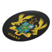 Ghana* Coat of Arms Collector's Melamine Plate (Left Side)